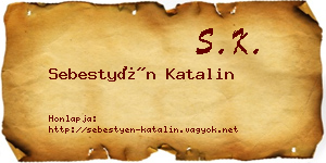 Sebestyén Katalin névjegykártya